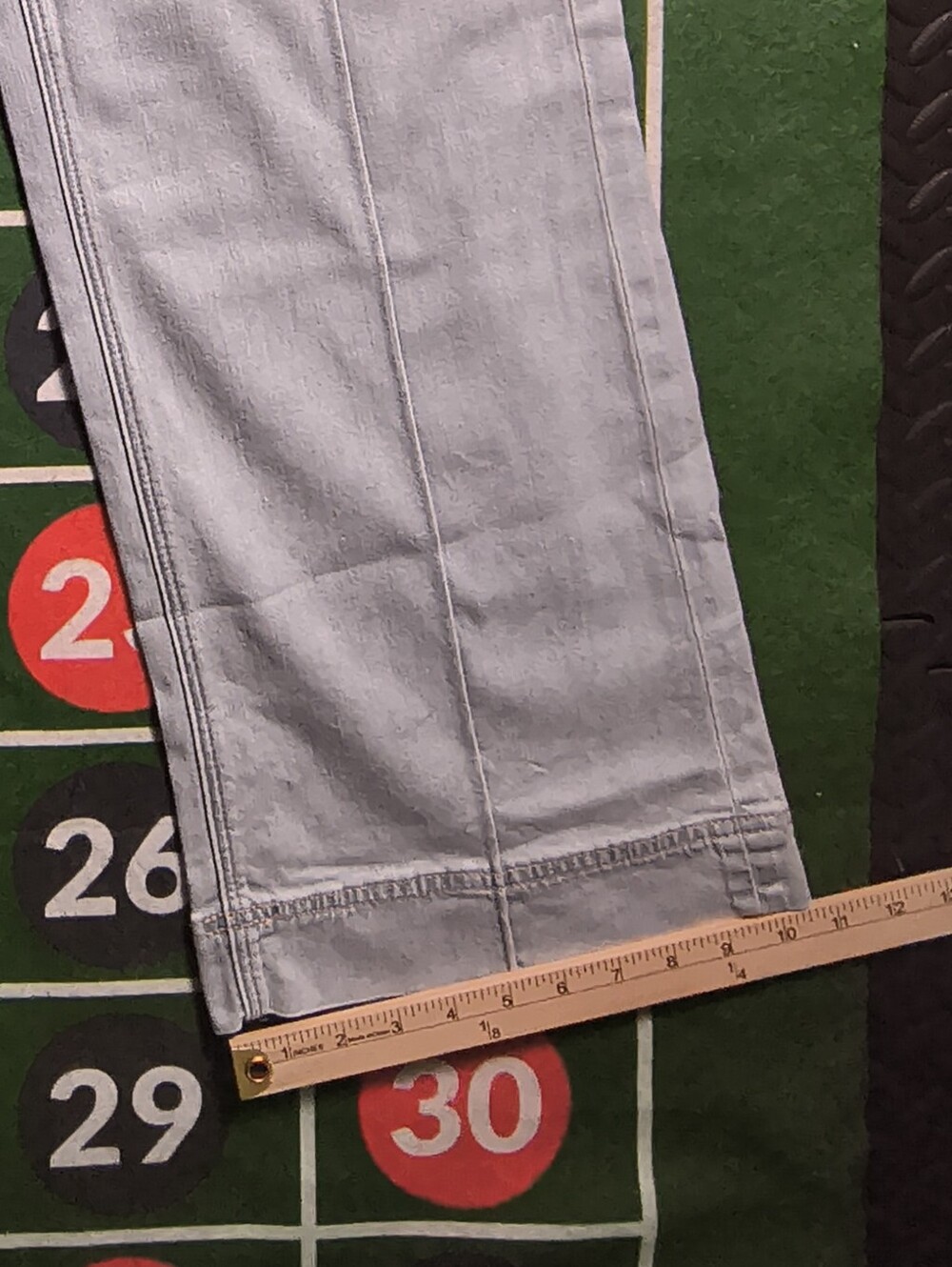 American Eagle Light Wash Flare Jeans Size 2 X-Long - Picture 5 of 14